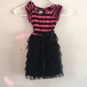 Girls Dress w/ black tutu